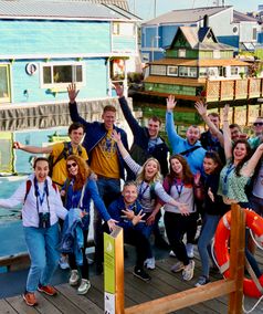 Groepsfoto in Victoria